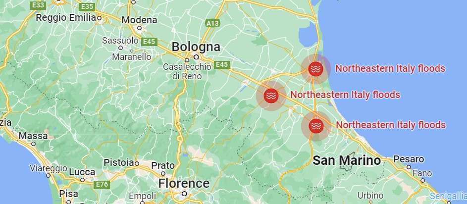 Alertes aux inondations dans le nord de l'Italie - Barrière de protection contre les inondations NoFloods