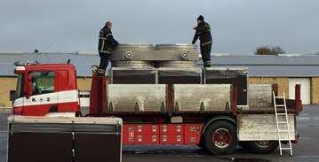 NoFloods Bariérová přeprava nákladních vozidel