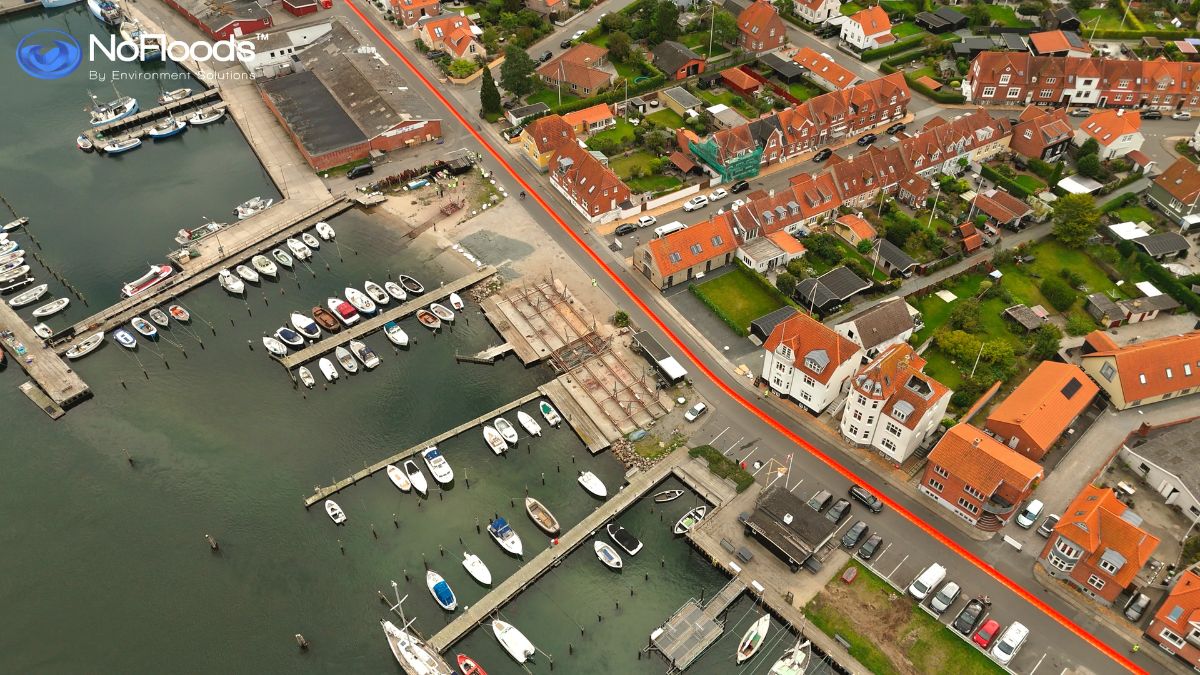 Temporary flood barriers for homes