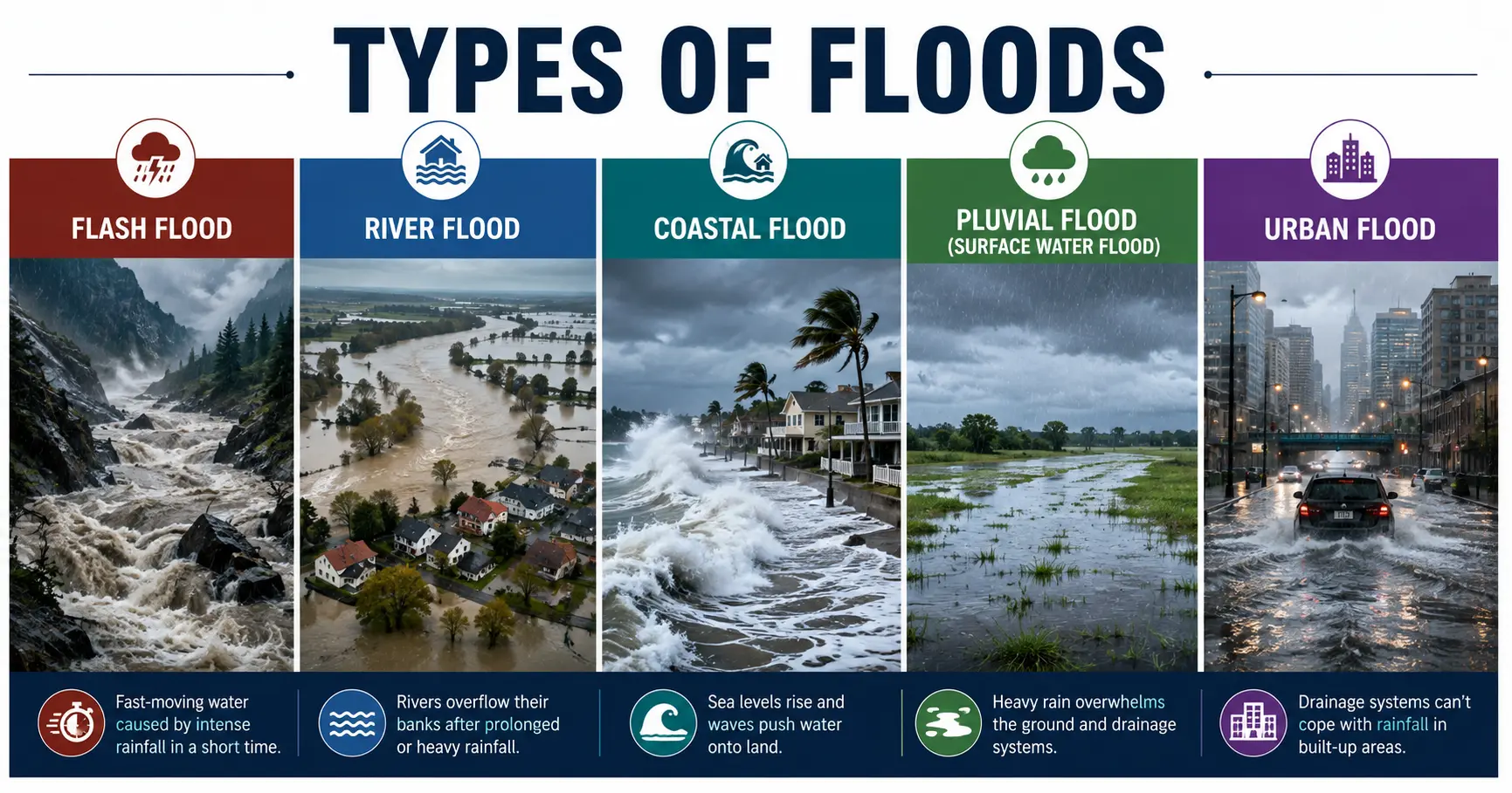 The Main Types of Floods