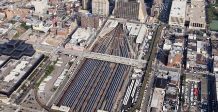 New York Flood Barriers in Long Island Railroad's Westside Yard